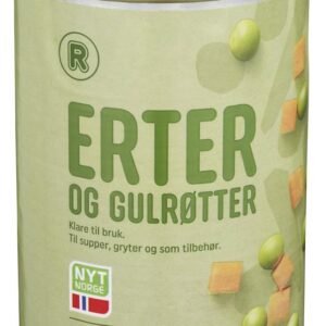Erter og gulrøtter